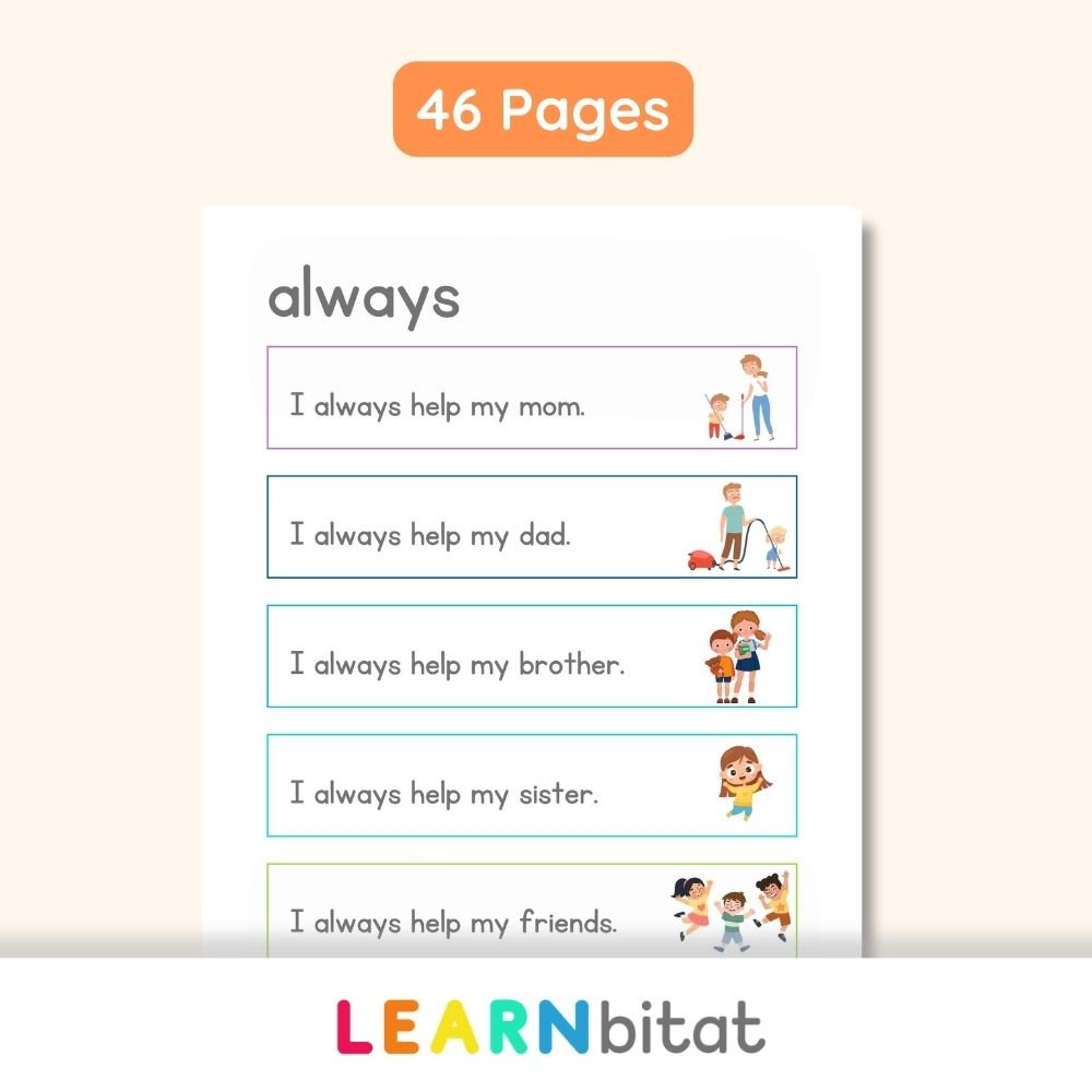 Printable 2nd Grade Dolch Sight Words Sentences PDF