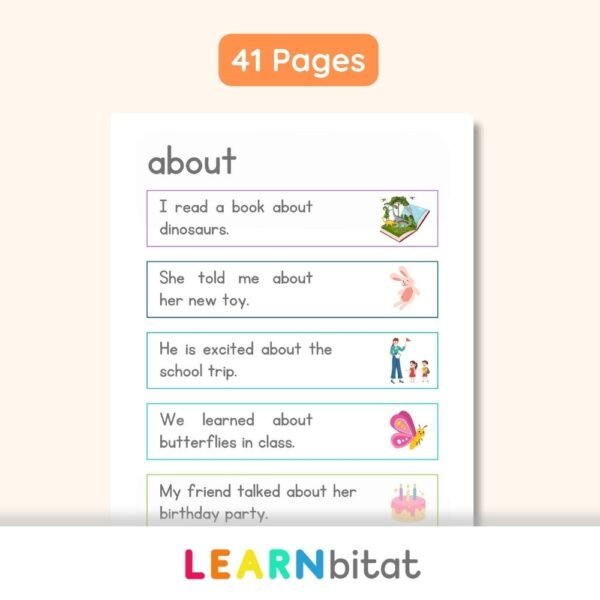 Printable 3rd Grade Dolch Sight Words Sentences PDF