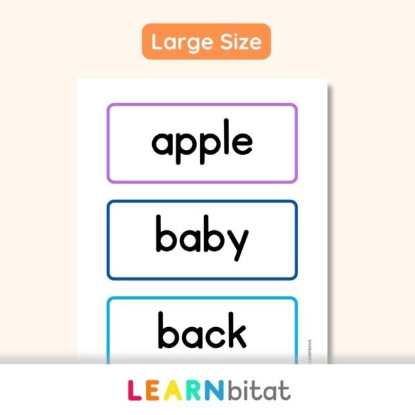 Printable Dolch Nouns Sight Words Flashcards PDF