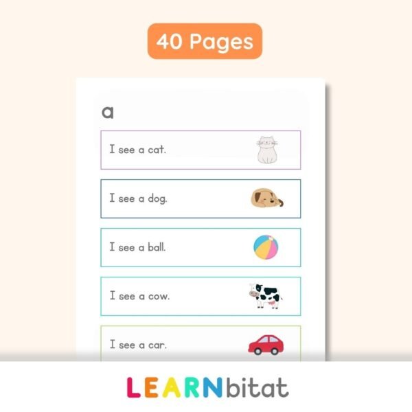 Printable Preschool Dolch Sight Words Sentences PDF